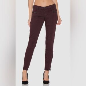 BlankNYC Ox Blood moto utility skinny denim jeans Size 27 Excellent condition